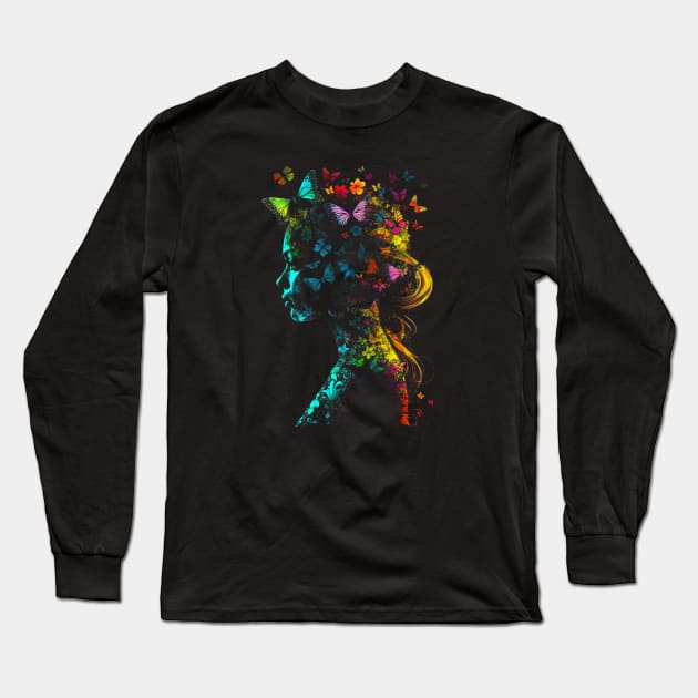 Psychedelic Fairy #5 Long Sleeve T-Shirt by Butterfly Venom